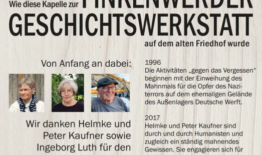 Neue Wandtafeln für die Kapelle